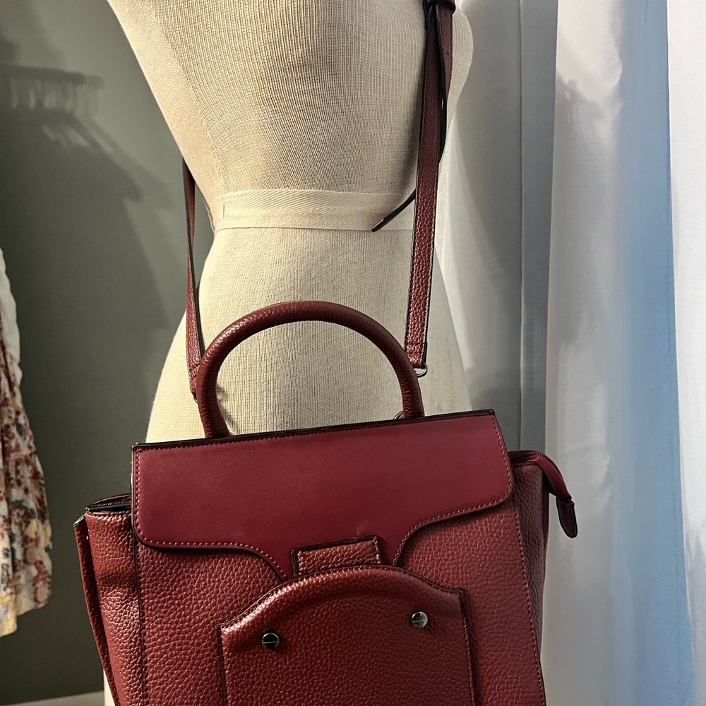 Nwot Danielle Nicole Veronica Satchel Burgundy / … - image 4